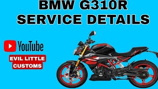 BMW G310R service details short  EvilLittleCustoms  BMW G310R bike service kayse kare [upl. by Grani964]