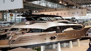 Boot Düsseldorf 2018 Bootsmesse Messe Highlights Rundgang Halle 6 Superyachten Luxusyachten Motorboo [upl. by Nickola]