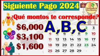 🤑SIGUIENTE PAGO DE LAS PENSIONES DEL BIENESTAR 2024🥳 [upl. by Jena940]