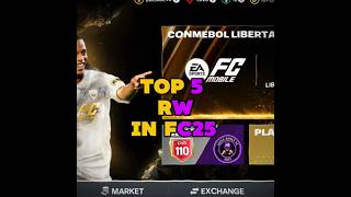 TOP 5 RW 😲🔥 eafc24 fifamobile fifa fifa23 eafc shorts [upl. by Lilak504]