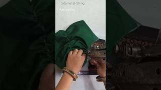 Puff Sleeves cutting and stitching shorts ytshorts sewing creative stitching [upl. by Conard]