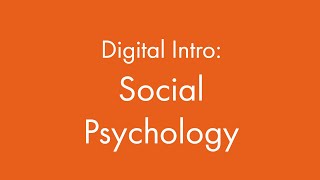 Social Psychology [upl. by Nareht]