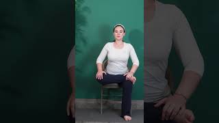 Seated Chair Pigeon Pose  Chair Yoga For Seniors and Beginners [upl. by Gertruda]