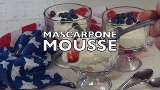 Mascarpone Mousse Dessert Recipe [upl. by Aicilas]