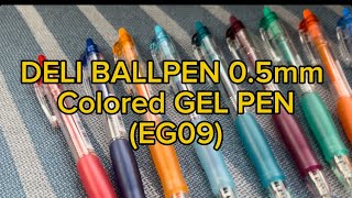 AFFORDABLE PENS SWATCHES  DELI GELPENS 05mm [upl. by Hsivat]