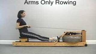 WaterRower Rowing Technique  Arms Only Rowing [upl. by Fisch889]