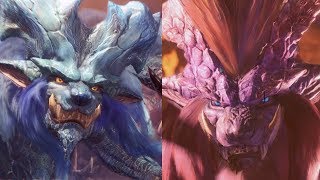 Monster Hunter World Lunastra and Teostra Boss Fight Solo  Long Sword [upl. by Walther]