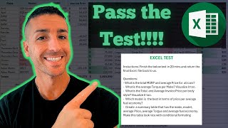 Data Analyst Excel Test Example for Interviews 2024  Intermediate [upl. by Ihsoyim890]