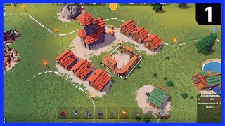 BECASTLED Gameplay Ep 1 ► A PERFECT START ► New RTS City Building Game 2021 [upl. by Ramberg]