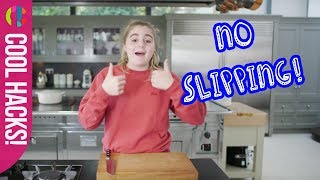 How to stop a chopping board from slipping  Tilly Ramsays Cooking Hacks [upl. by Oaoj]