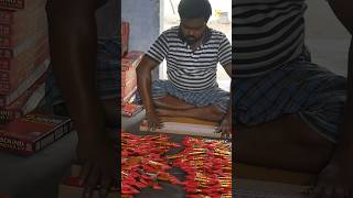 Two Sound Rocket Cracker Mass Production in Fireworks Factory crackersfactorysivakasihandmade [upl. by Weston871]