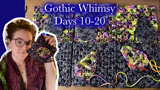 Gothic Whimsy Crochet Alone Days 10  20 [upl. by Peper]