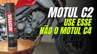 MOTUL C2 É O MELHOR LUBRIFICANTE PARA CORRENTE DA MOTUL [upl. by Aynotel221]