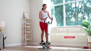 Sunny Health amp Fitness  Twist Stair Stepper Machine w Handlebar SFS020027 [upl. by Nosila]