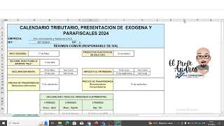 🚨DESCARGA NUESTRO CALENDARIO TRIBUTARIO 2024 AUTOMATIZADO [upl. by Enirtak]