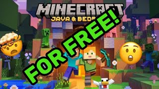 How to get Minecraft java or bedrock for free 2024 [upl. by Aetnahs716]