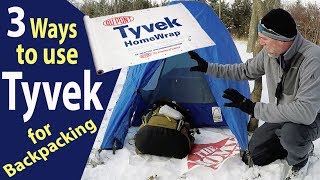 Tyvek for Backpacking Ground Cloth Cover Winter Camping [upl. by Wadleigh]