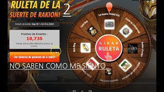 Rakion EVENTO DE RULETA SEPTIEMBRE 2018 CON 10735 PUNTOS 24 [upl. by Picco]