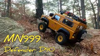 MN999 Defender D90 Rock crawling amp Trial [upl. by Villada491]