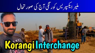 Korangi interchange Update  Malir expressway Karachi latest update  Travel Vlogs in Karachi [upl. by Lorrad614]