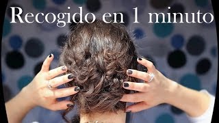 Peinado facil y rapido  Easy messy bun [upl. by Nore]