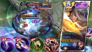 TOP GLOBAL MARTIS PERFECT amp SUPER AGGRESSIVE GAMEPLAY🔥  Best Build 2024  MLBB [upl. by Nonnad]