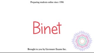 Binet  ASWB NCE NCMHCE MFT Exam Prep and Review [upl. by Eatnom]