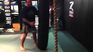 Joe Rogan demonstrates the turning side kick [upl. by Karin]