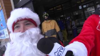 Santa Skis Free at Snowbird 2015 [upl. by Avat]