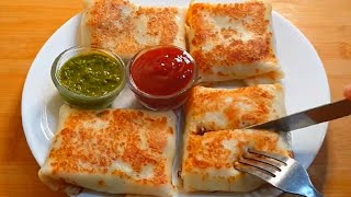 Cheesy Veg Crepes ♥️ Pure Veg Version  Easy Breakfast Recipe [upl. by Nisse]