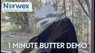 1 minute Butter DemoNorwex Basic PackageEnviro amp Window Cloth [upl. by Malamud198]