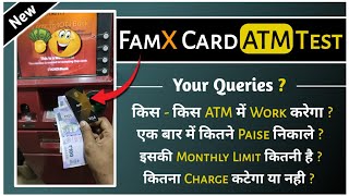 fampay atm withdrawal 2023 FamCard ATM Test fampay famcard [upl. by Giacobo472]