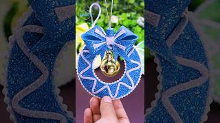 DIY Wreath Ornaments for Christmas Tree Decoration🎄Easy Making at Home christmas shorts craft [upl. by Ormond]