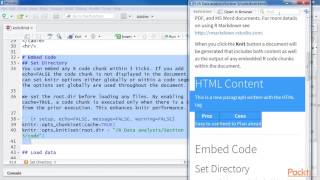 R Data Analysis Solution Generate Reports of Data Analysis with R Markdown amp knitR  packtpubcom [upl. by Ordisi]