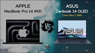 Which Is Better The New MacBook Pro 14 Or The Zenbook 14 OLED [upl. by Loria]