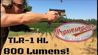 Streamlight TLR1 HL 800 Lumen Light Review HD [upl. by Ahsekyt629]