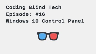 Episode 16 how to get to control panel with Jaws screen reader after newest win10 update [upl. by Okimat]