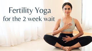 Two Week Wait Yoga  Luteal Phase Yoga  Fertility Yoga To Conceive Naturally [upl. by Mcneil680]