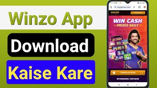 Winzo App Download Kaise Kare  How To Downloads Winzo App  Winzo App Download [upl. by Plath]