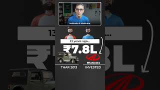 THAR ya Mahindra ke Shares  What would you do  Ankur Warikoo shorts [upl. by Poland]