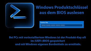 Windows Key aus dem Bios auslesen mit einem PowerShell Script von PCs mit vorinstalliertem Windows [upl. by Ulrika]