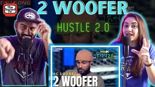 2 woofer  MC SQUARE  Hustle 20  Delhi Couple Reactions [upl. by Ylera]