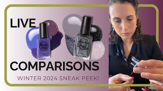 Paint your nails with me  Chatty Replay  Winter 2024 Comparisons [upl. by Leihcar139]