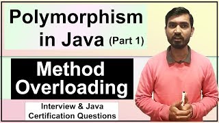 Polymorphism In Java Part 1  Method Overloading in Java [upl. by Echikson]