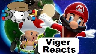 Viger Reacts to SMG4s quotRetarded64 Stupid Mario Galaxyquot [upl. by Karil]