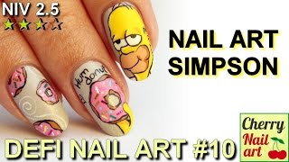 DEFI 10 NAIL ART Simpson [upl. by Attey]