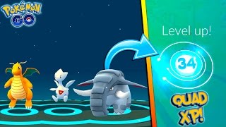 QUADRUPLE XP EVOLUTION SPREE Evolving to Togetic Donphan Dragonite  More in Pokemon Go QampA 8 [upl. by Ardeid]