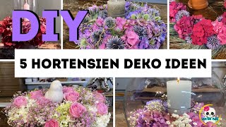 5 Ideen für Deko mit Hortensien  Step by step Videos in der Videobeschreibung [upl. by Kcirddahc]