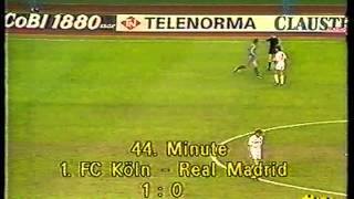 UEFA Cup 198586 FINAL 2nd Leg Fc Köln x Real Madrid [upl. by Ettevol]