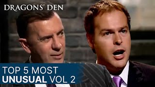 Top 5 Unusual Pitches In The Den  Vol2  COMPILATION  Dragons Den [upl. by Forkey]